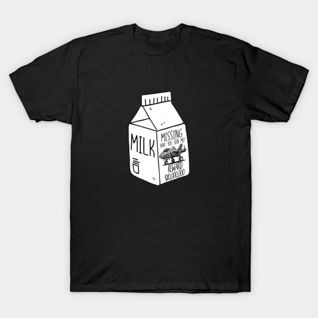 Missing F35 Milk Carton T-Shirt by BuzzBox